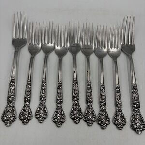 Versailles 7 Salad Lunch Forks 2 Dinner Forks MSI Stainless JAPAN Steel Flatware